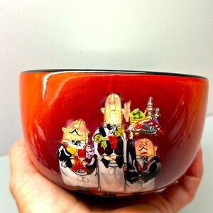 Certified International Tracy Flickinger waiters serving bowl, 5” wide, 3” tall
